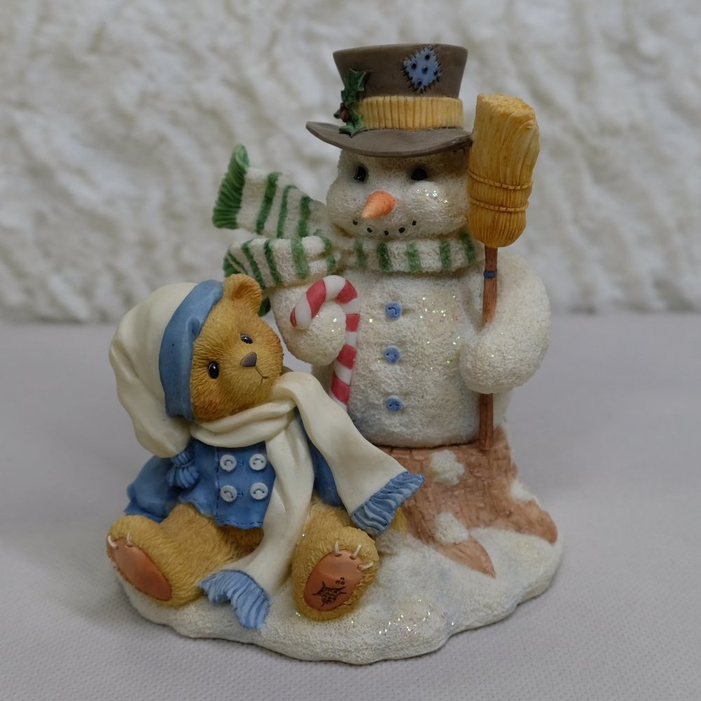 Cherished Teddies Vintage 1997 Mitch Winter Bear Festival Figurine